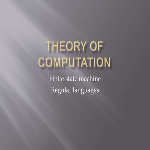 Theory of computation | PPTX