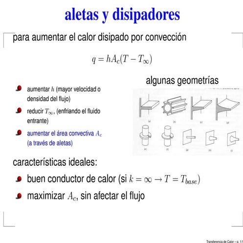 Superficiees extendidas (aletas)