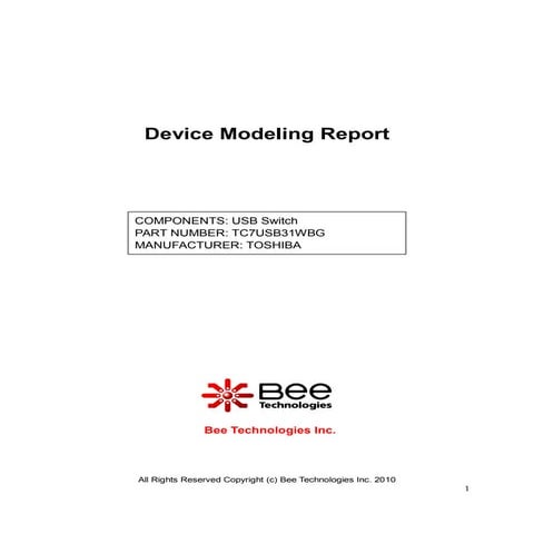 SPICE MODEL of TC7USB31WBG in SPICE PARK
