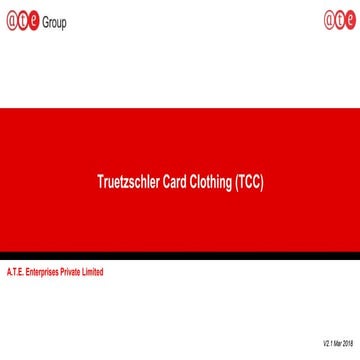 Truetzschler Card Clothing (TCC)
