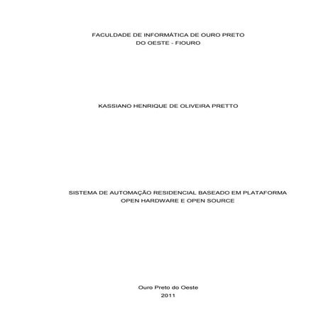 Tcc   sistema de automação residencial baseado em plataforma open hardware e ...