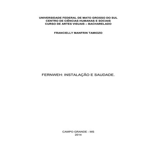 Tcc 2014 francielly tamiozo