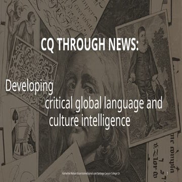 Developing Cultural Intelligence (CQ) Through News for Global ...