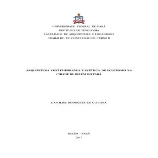 Arquitetura Contemporânea e Estétic...