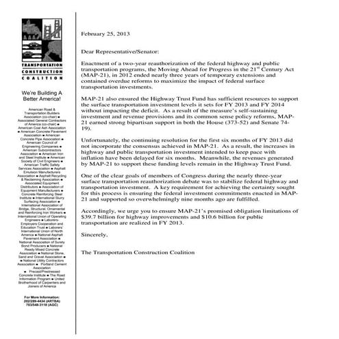 Tcc letter 02 25 2013 appropriators