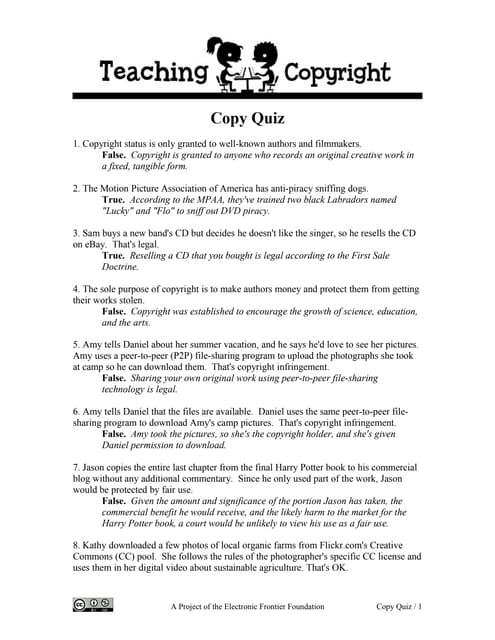 Tc copy quiz