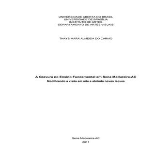 A Gravura no Ensino Fundamental em ...