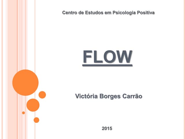 TCC tema: Flow. Aluna: Victória 