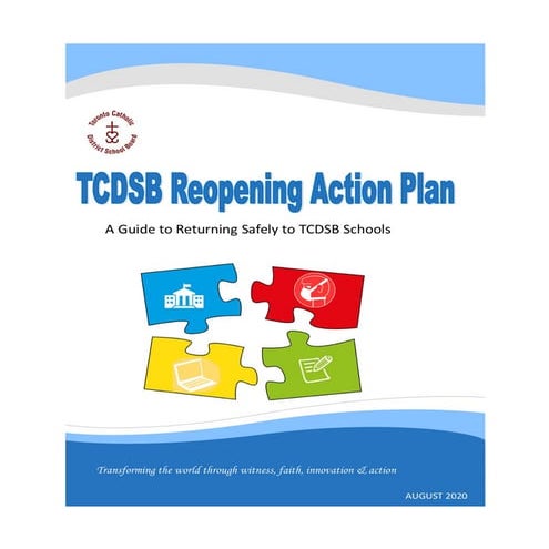 Tcdsb Safe Reopening Schools Action Plan | PDF