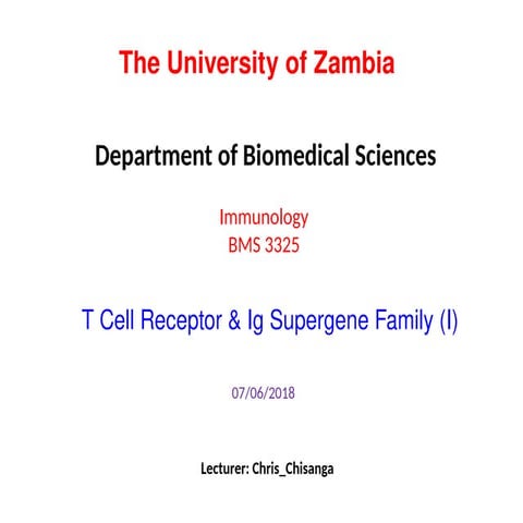 T Cell Receptor & Ig Supergene Family.pptx