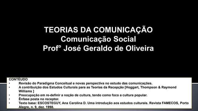 TC - Estudos Culturais