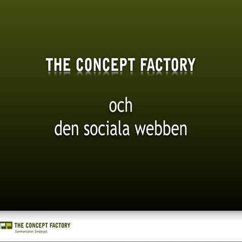 TCF och den sociala webben