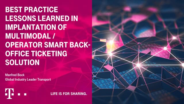 Best practice & Lessons learned
