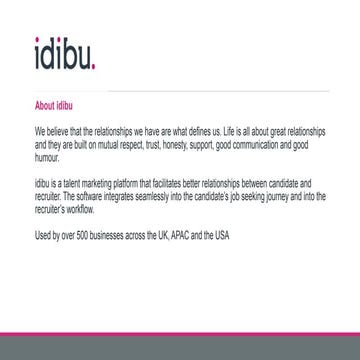 THE CHANGING FACE OF RECRUITMENT: How technology and good marketing practice ...