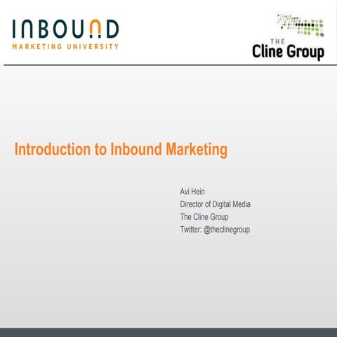 Introduction to Inbound Marketing