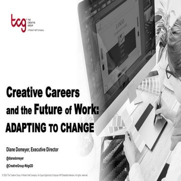 Creative Careers and the Future of Work: Adapting to Change