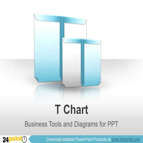 T Chart Diagram PowerPoint