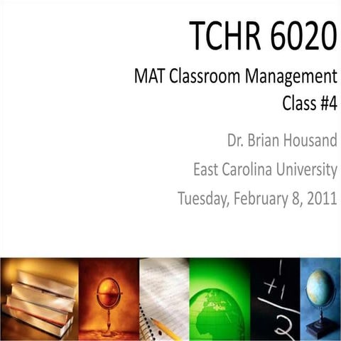 TCHR 6020  Class 4 - Spring 2011