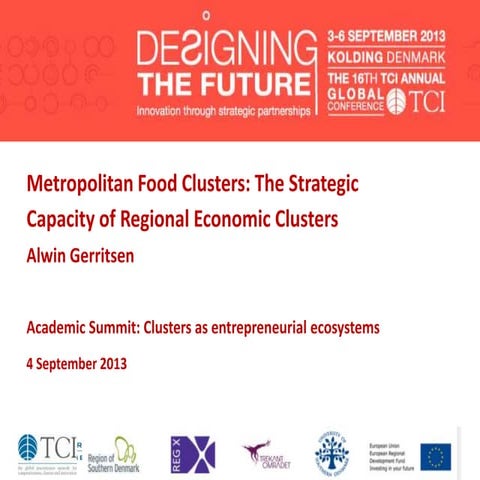 TCI2013 Metropolitan food clusters: The strategic capacity of regional ...