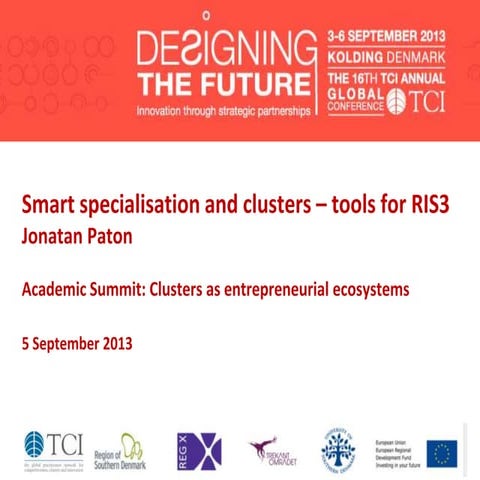 TCI2013 Smart specialisation and clusters - tools for RIS3