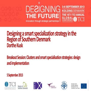 TCI 2013 Designing a smart specialization strategy in the Region of Southern ...