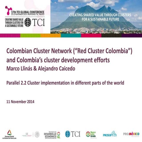 TCI 2014 Colombian Cluster Network and Colombia’s cluster development efforts 