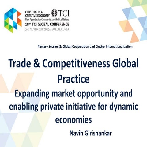 TCI 2015 Trade & Competitiveness Global Practice