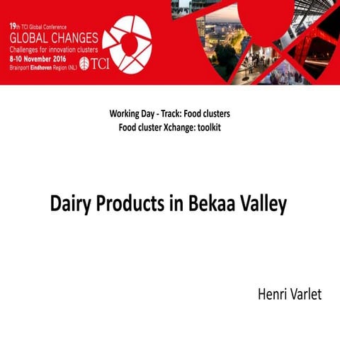 TCI 2016 Dairy Products in Bekaa Valley