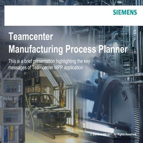 Teamcenter Manufacturing