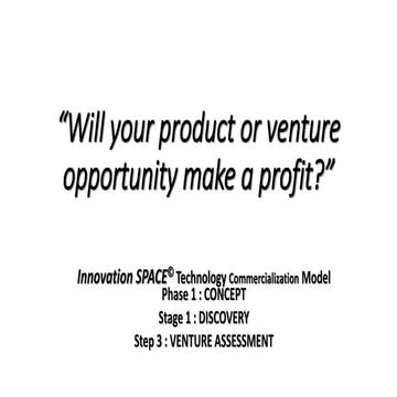 Tcm step 3 venture assessment