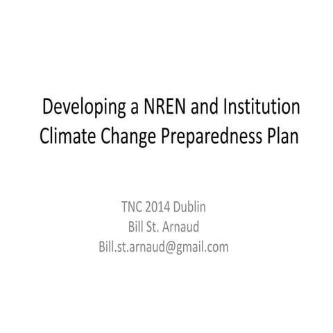 TNC 2014   nren climate change preparedness