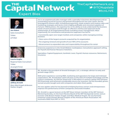 May 2014 TCN Fast Track Faculty and Mentors