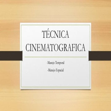 Técnica cinematografica