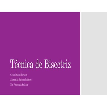 Técnica de bisectriz