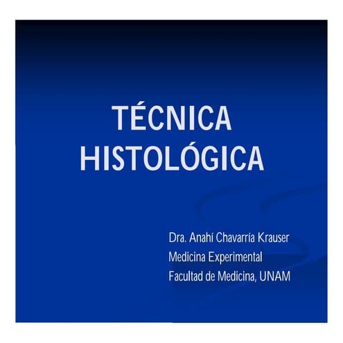 Técnica histológica