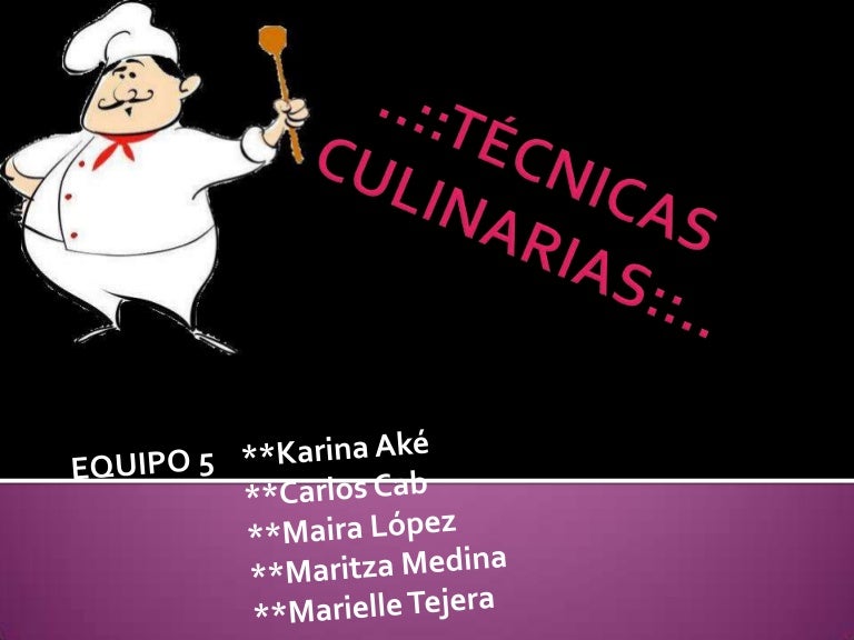 Técnicas culinarias