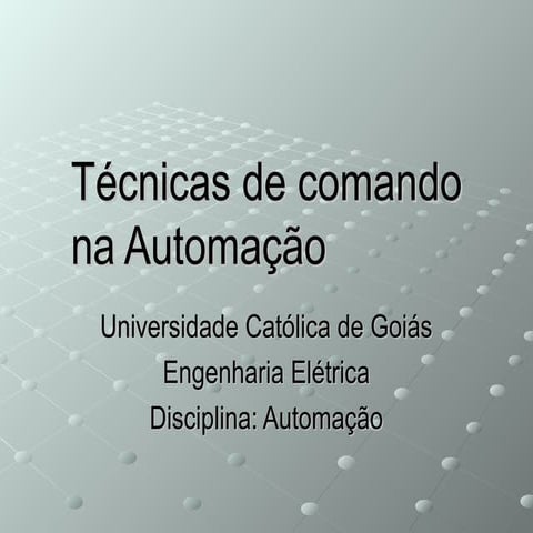 Técnicas de comando na automação