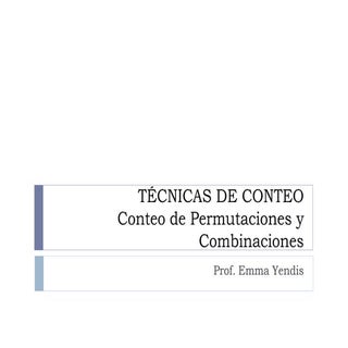 Técnicas de conteo