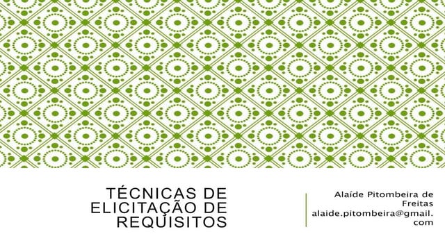 Resumo de Técnicas de elicitação de requisitos