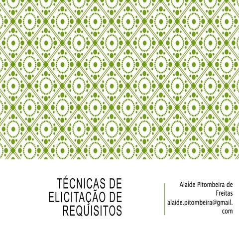 Resumo de Técnicas de elicitação de requisitos
