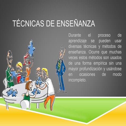 Técnicas de enseñanza