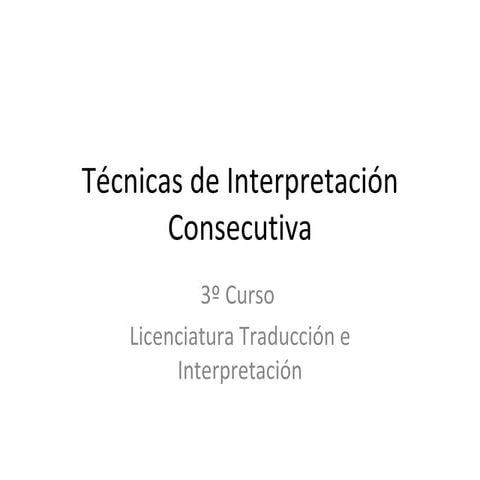 Note taking for consecutive interpreting | PDF