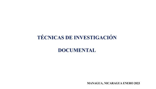 Técnicas de Investigación Documental - intro.pptx