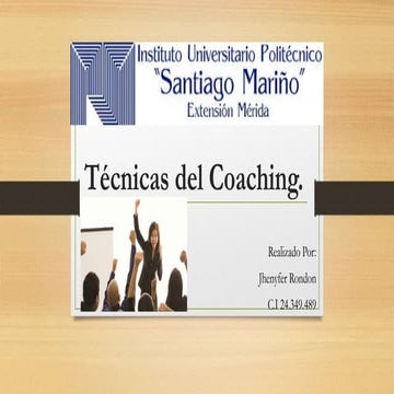 Técnicas del coaching
