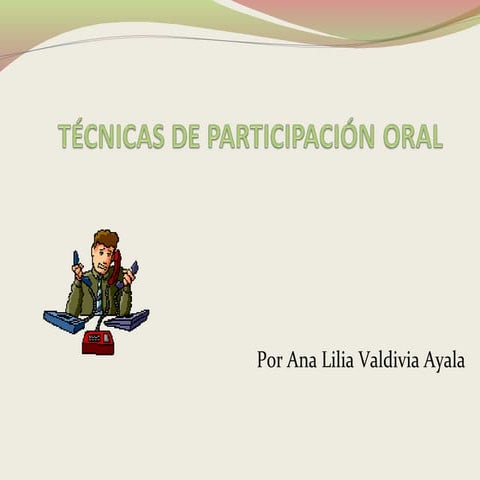Técnicas de participación oral