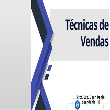 técnicas de vendas CAP 3.pptx aula para ensino medio | PPTX