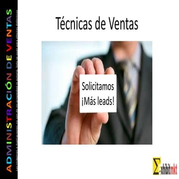 Tecnicas de Ventas