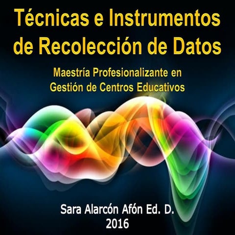 Técnicas e instrumentos de recolección de datos