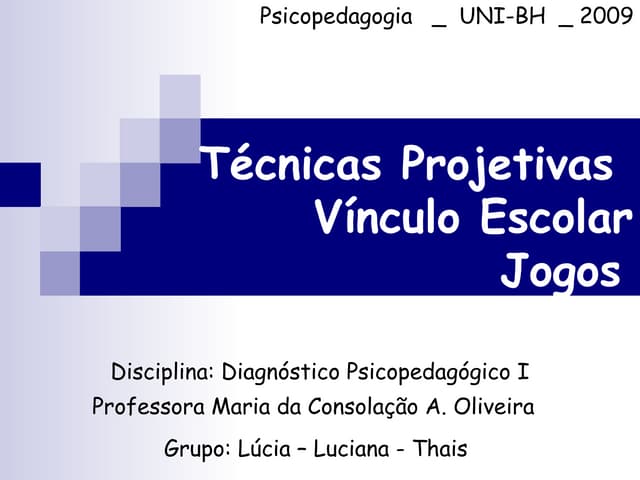 Técnicas de diagnóstico psicopedagó...