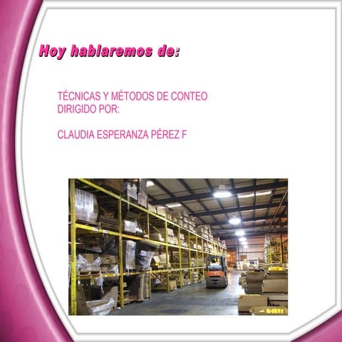 Técnicas y metodos deconteo .